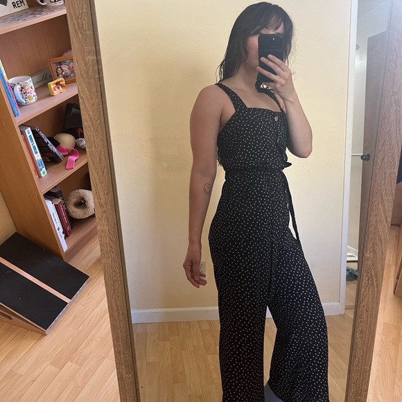 Ayla Navy Polka Dot Romper - Picture 2 of 6